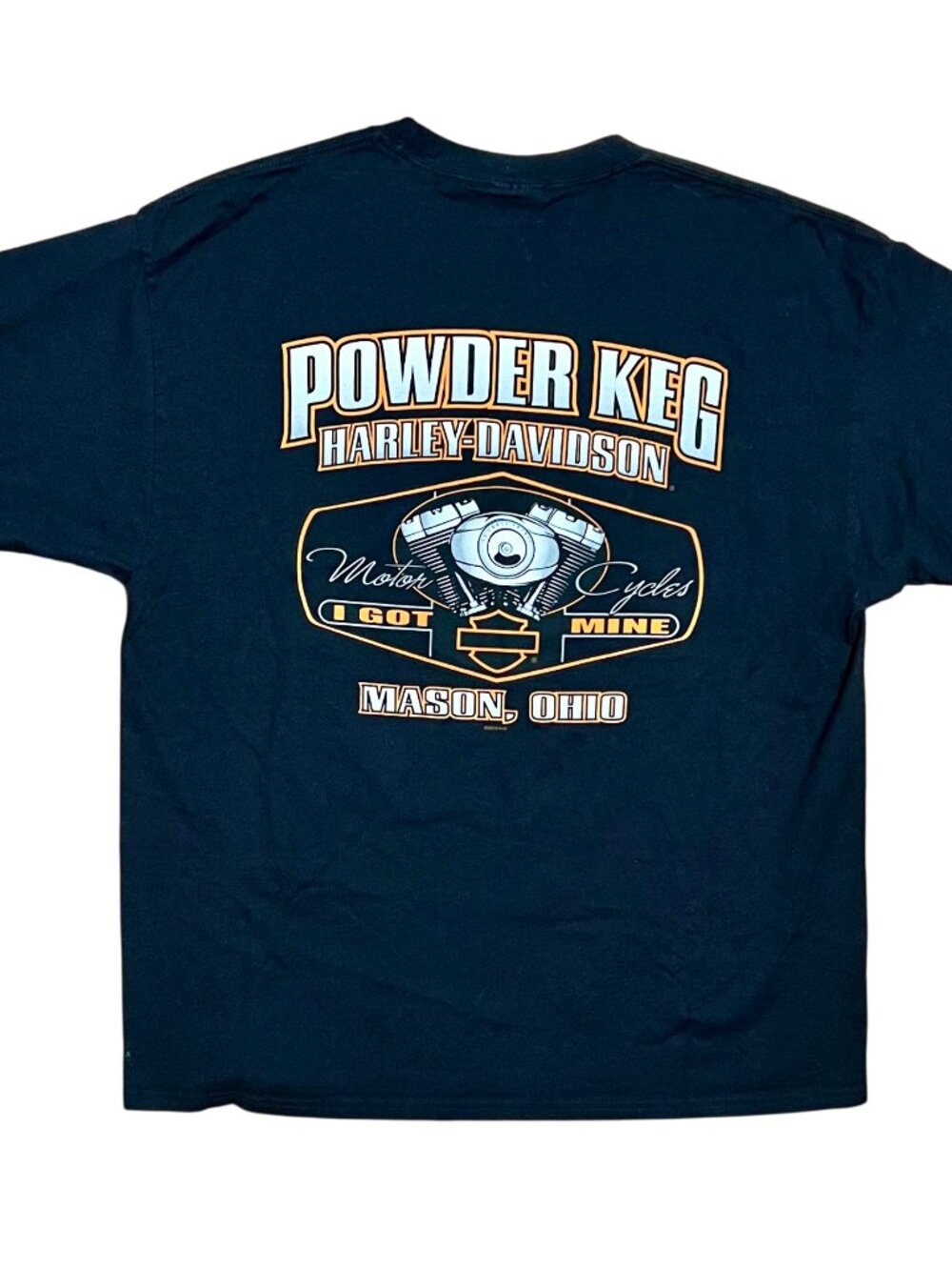 Harley Davidson Motorcycles Vintage 2012 Powder Keg Graphic T-Shirt, Men's XL